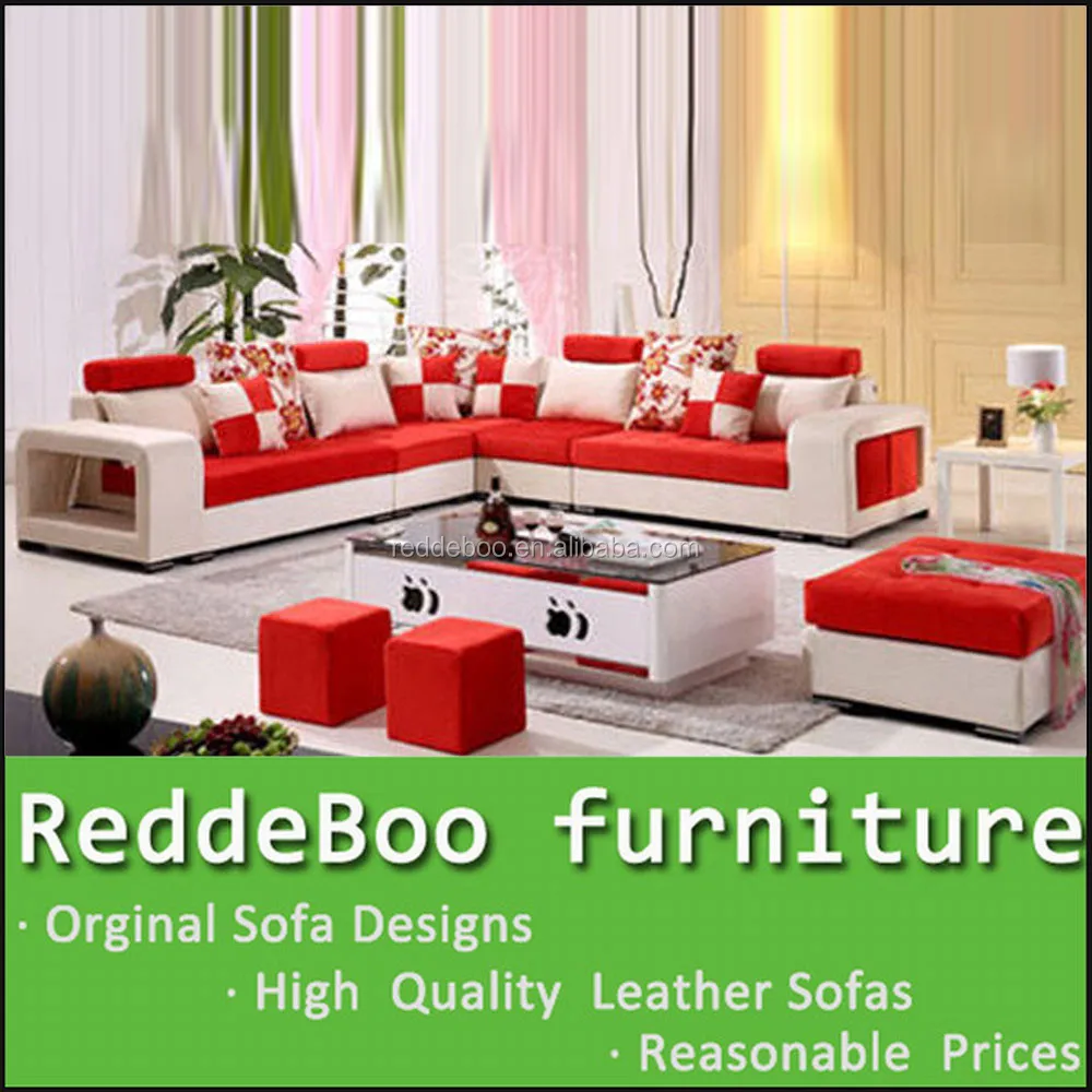 Italië lederen bank in de woonkamer, europese stijl sofa set ...