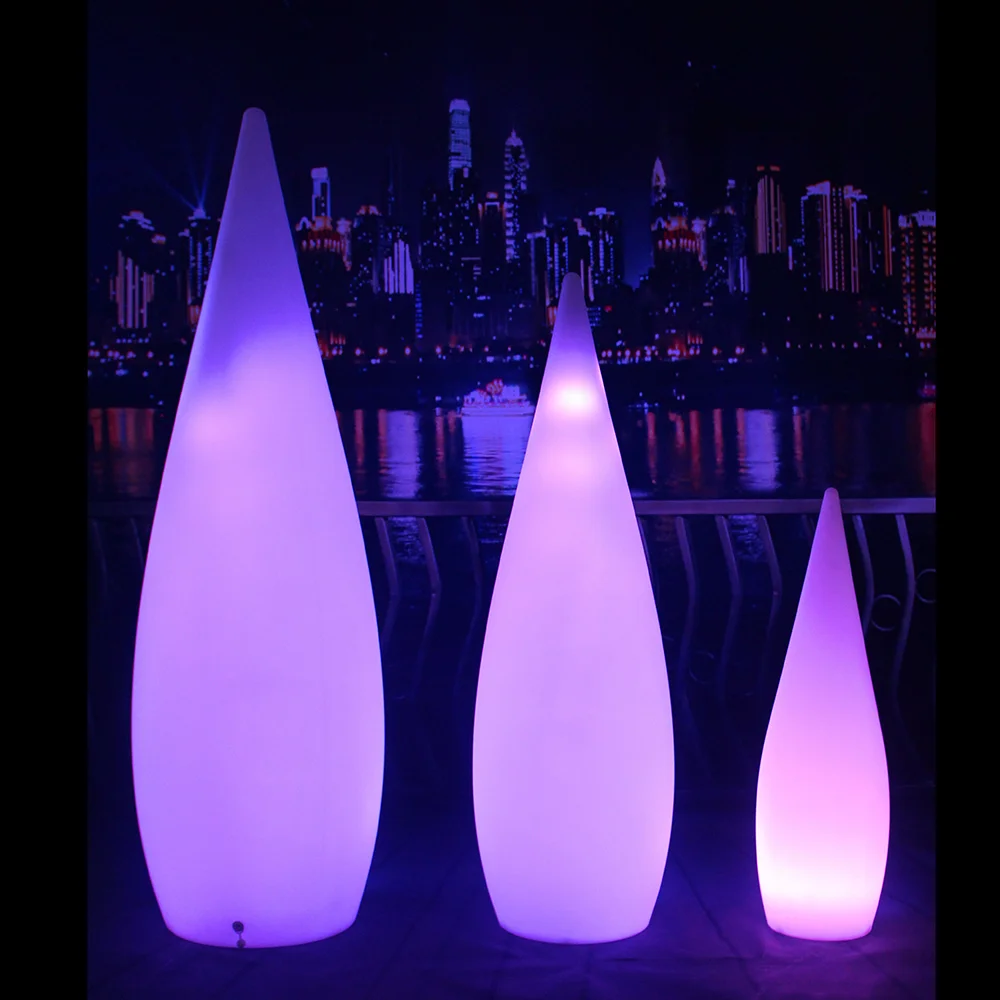 Portable Battery Operated Waterproof Plastic Free Standing Led Outdoor