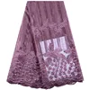 African Lace Fabric Embroidery Polyester Beaded French Net Lace Fabrics High Quality Latest African Laces 2019 For Party 1430