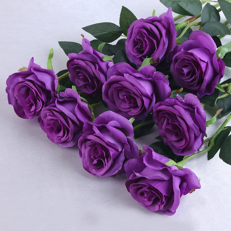 Cheap Wholesale Artificial Rose Silk Flowers Wedding For Decoration