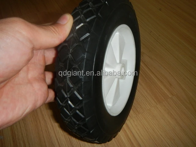 8"x1.75" solid rubber wheel for lawn mover