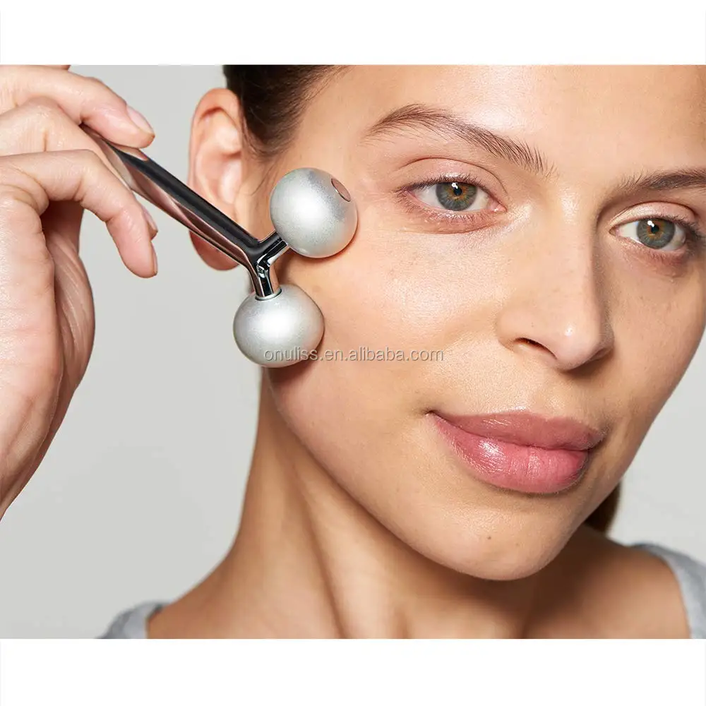Metal Dual Rollers Jade Facial Face Roller For Face Massager,Wrinkles,Double Chin Buy Face
