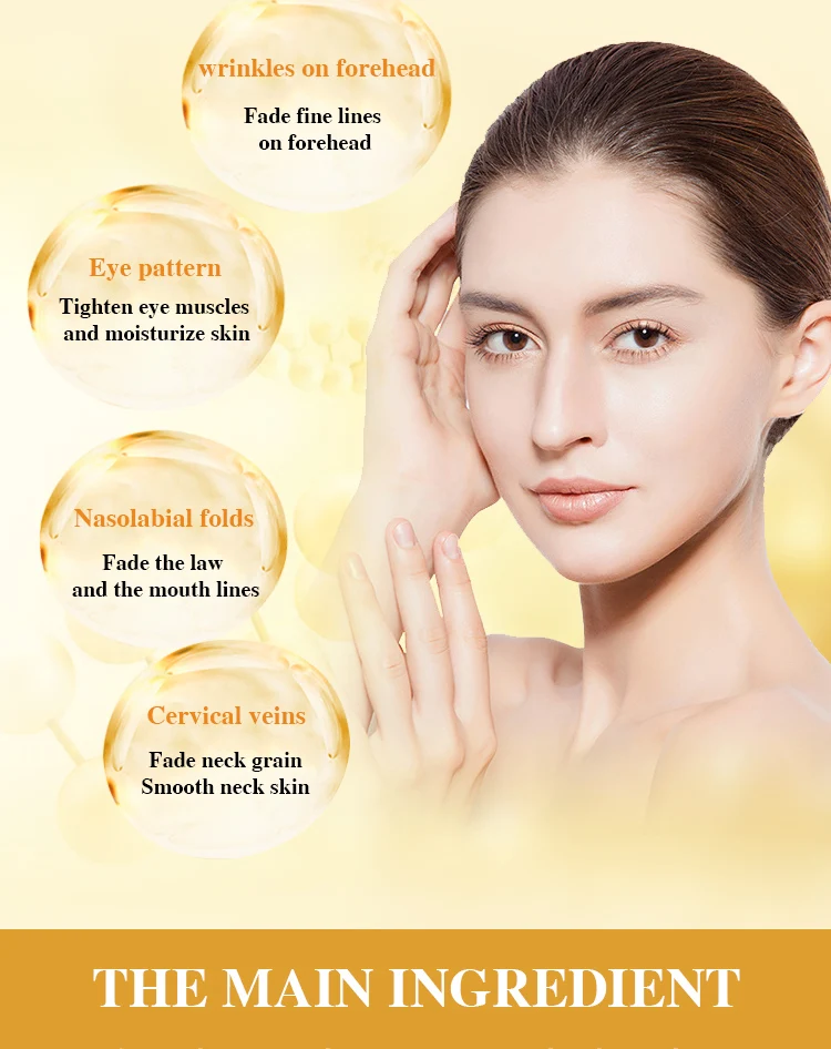 Royal 24k Gold Collagen Reduce Puffiness Eye Mask Gold eye patch OEM Black rim of the eye