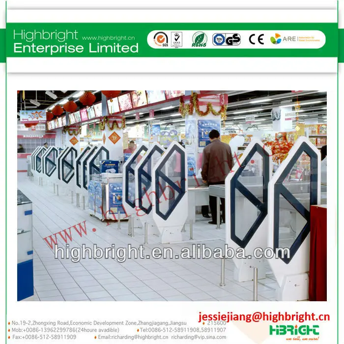 Rf Eas Gate Antitheft Barcode Security System Buy Barcode Security