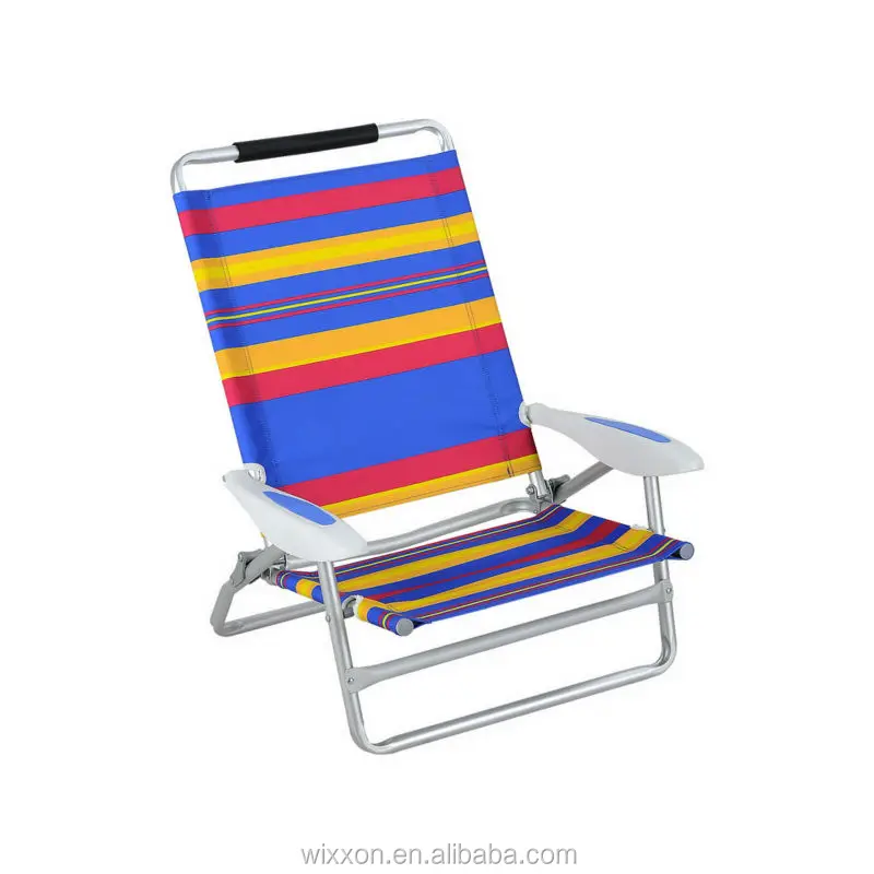 Wooden Armrests Shoulder Straps Folding Beach Chair With Sunshade Buy