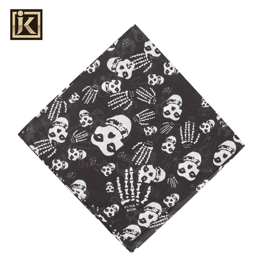 多功能头巾骷髅图案棉头巾摩托车头巾