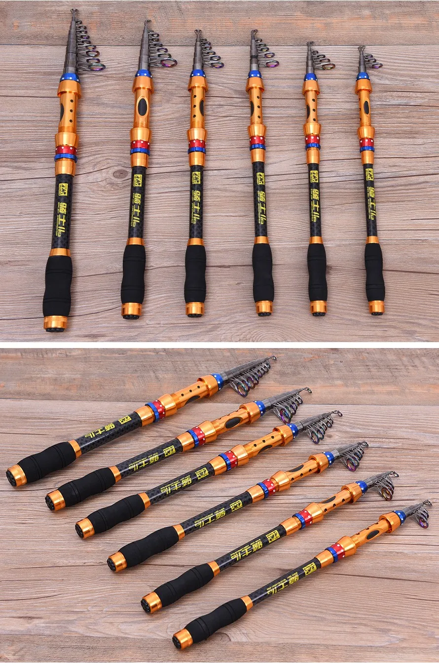 Fishing Rod 1.8m 2.1m 2.4m 2.7m 3.0m 3.6m Telescopic Rock Telescopic