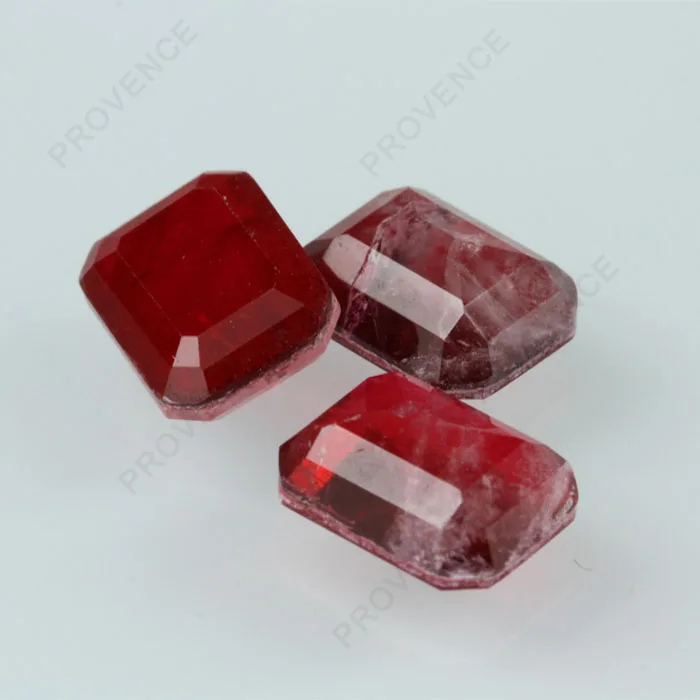 Hot Sale Octagon Emerald Cut Wholesale Imitation natural Ruby Loose Gemstone