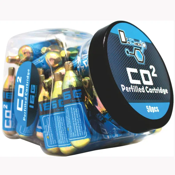 5 Pack Genuine Innovations 16g Threaded CO2 Cartridges