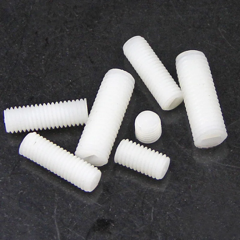 M2 M2.5 M3 M4 Flat End Headless Slotted Nylon Plastic Set Screw Buy