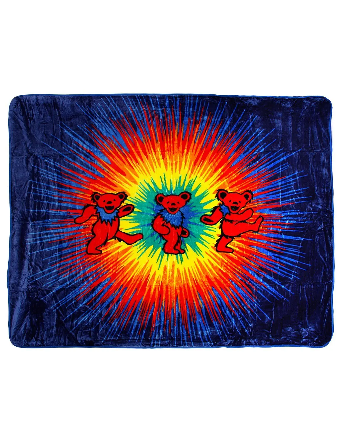 Buy Grateful Dead Dancing Bears Tie Dye High Pile Queen Size Blanket In Cheap Price On Alibabacom