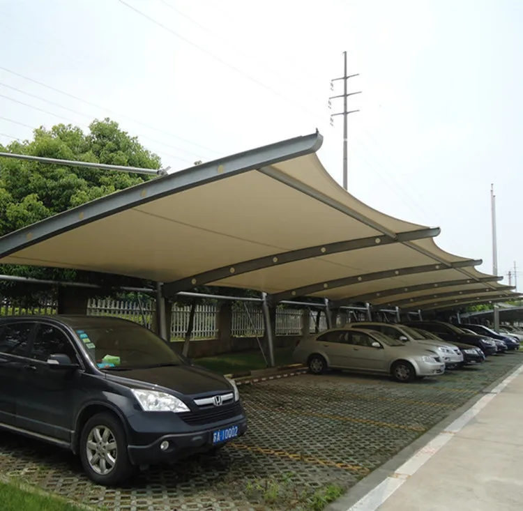 Hot Sale! New Product Car Parking Membrane Structure, Car Awning, Awnings, Parking Shed