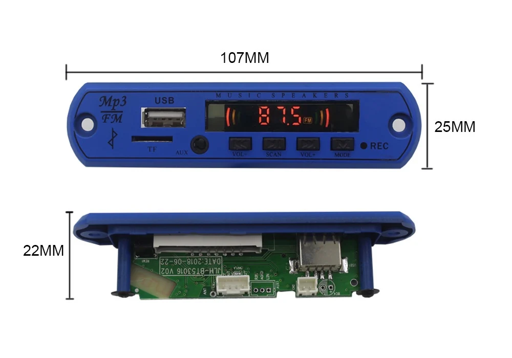 5V USB Audio MP3 Decoder Board - Home Theater & FM Radio