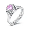 New Fashion Magic Ring Reversible S925 Sterling Silver Diamond Ring Wholesale Custom