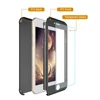 2018 Newest shockproof pc plastic mobile phone case with glass screen protector for iphone 6 6plus 7 7plus 8 8plus case