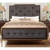 Modern Upholstery metal base bedroom hotel Furniture Home Living beds sets
