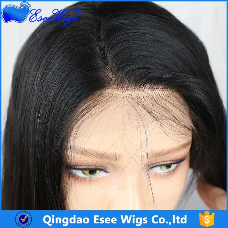 Factory price grade 8a lace front wig straight human hair wigs for black women