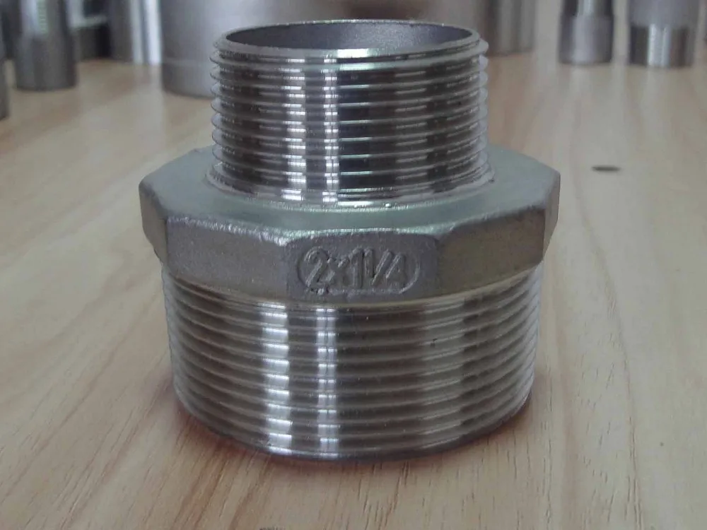 stainless steel barrel nipple / hexagon / reducing / hose nipple