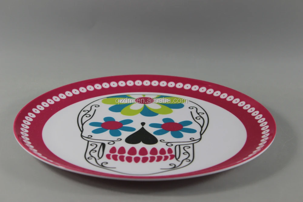 2015 Happy Halloween Reusable Plastic Dinner Plates