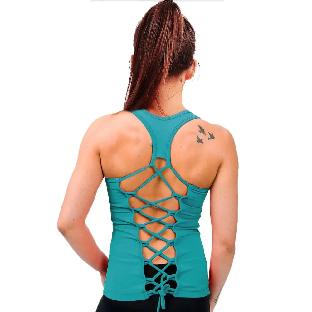 Cross Back Sexy Design Cotton Spandex Super Soft Women Custom Eco