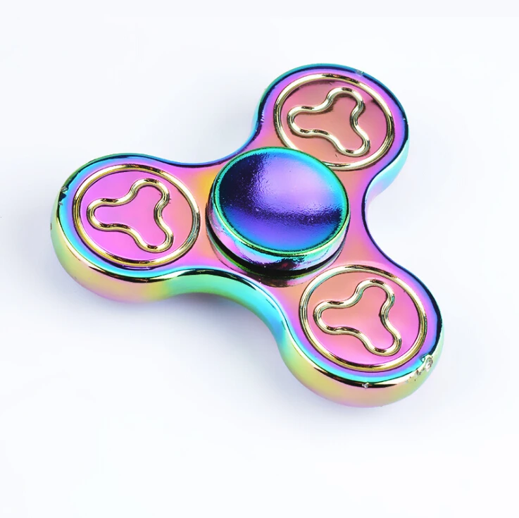 2017 new hot products with or without LED metal fidget spinner