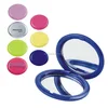 personalized small Oval plastic double sides cosmetic compact pocket mirror