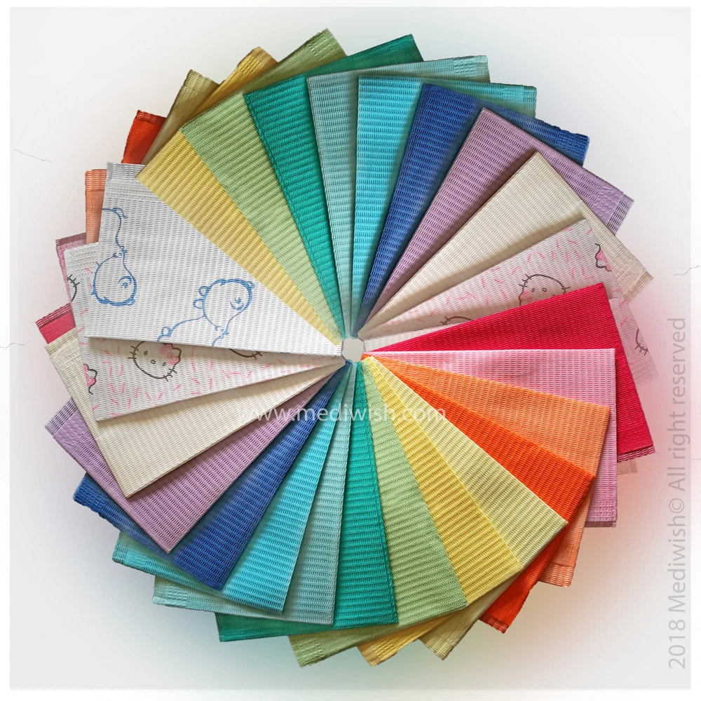 New colors paper bibs for children