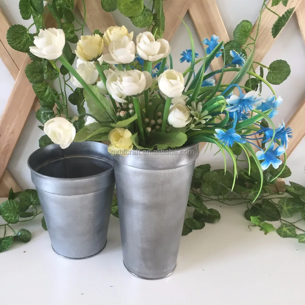 classical aluminum garden flower pots round flower box sale online - buy  garden flower pot,round flower pot,aluminum tall flower vase product on