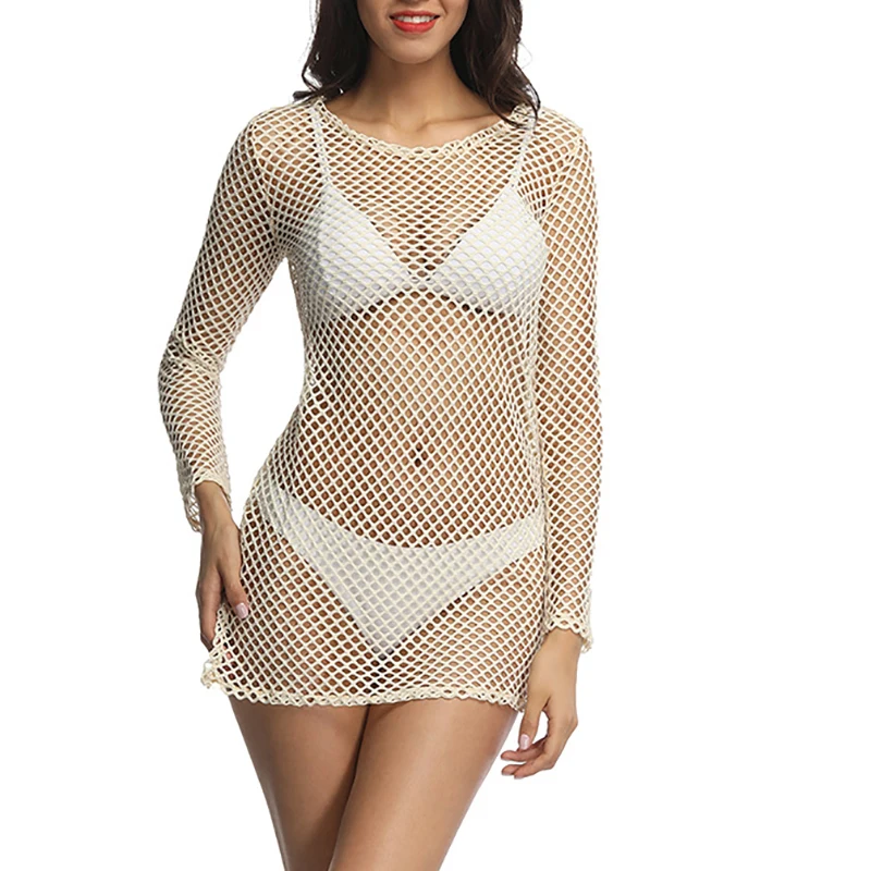 fishnet beach cover up