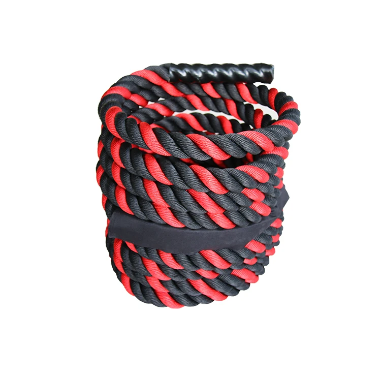 Red and black polyester 3 strand