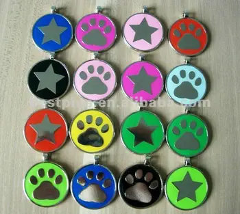 Paw Print Logo Tag Anjing Stainless Kaki Berbentuk Hewan
