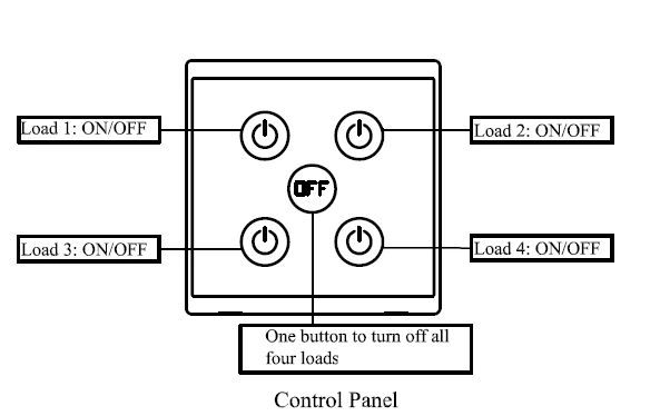 4 gang wifi smart wall switch installation