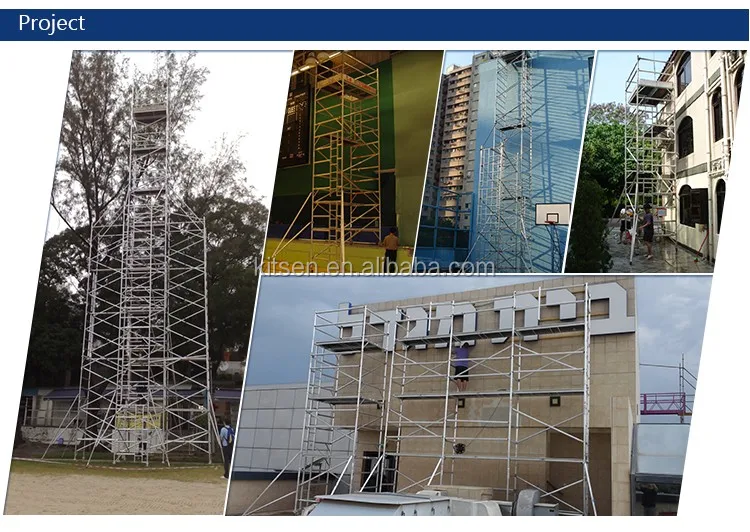 DIY Aluminium Scaffold Tower with Trapdoor Platform