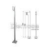 steel fence post base plate round steel post supports