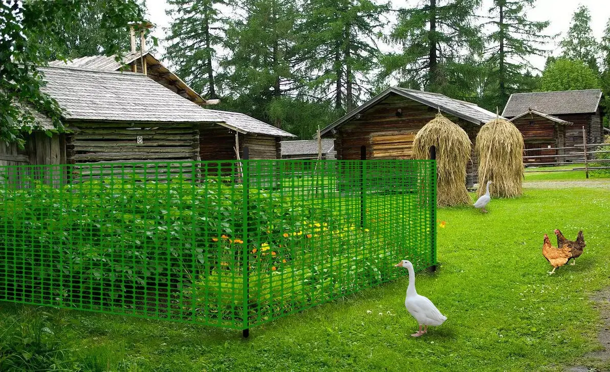 deer netting dog fence