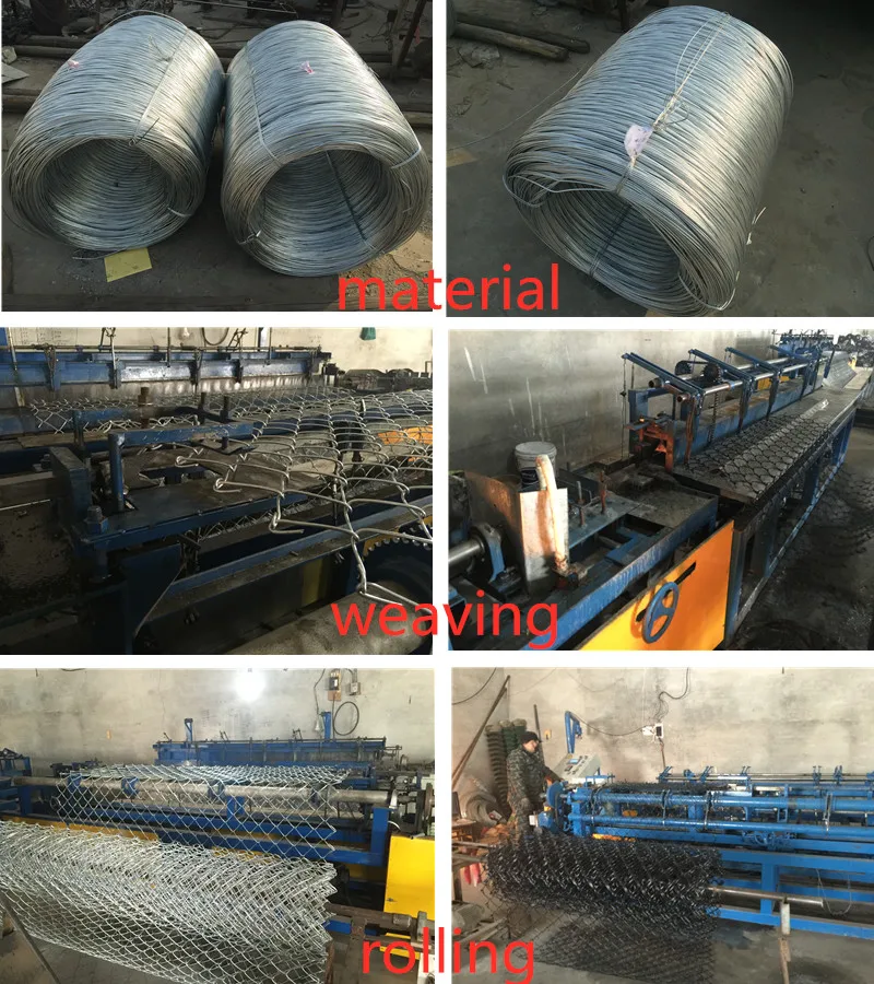 9 Gauge X 2" Chain Link Fence Fabric,Galvanized/9 Gauge Chain Link Wire