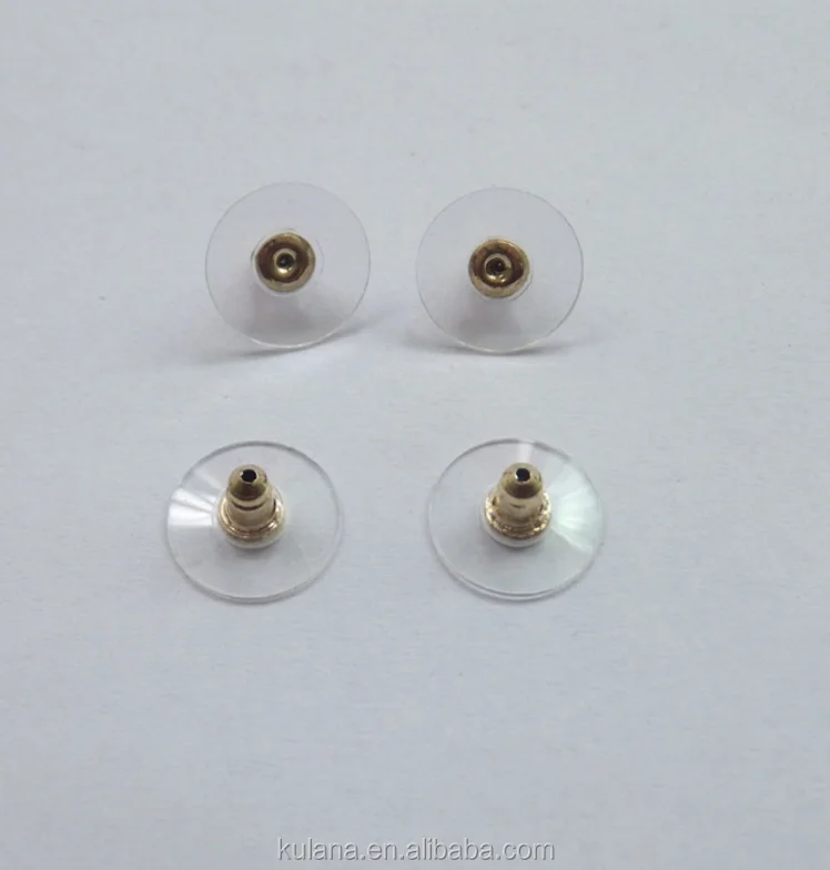 Wholesale Butterfly Earring Safety Backs Plastic Flat Earring Backs