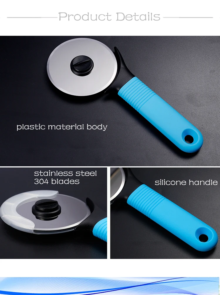 Professional Pizza Cutter Wheel With Safe Blade Cover Stainless Steel