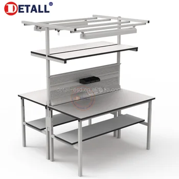 Double Sided Laminated Mdf Work Bench Furniture With Modular