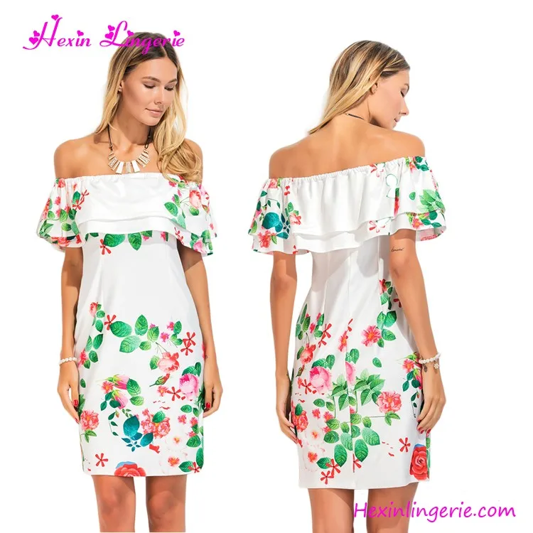 Fashion Pattern Printing Lady Women Model Long Party Dress - Buy Long ...