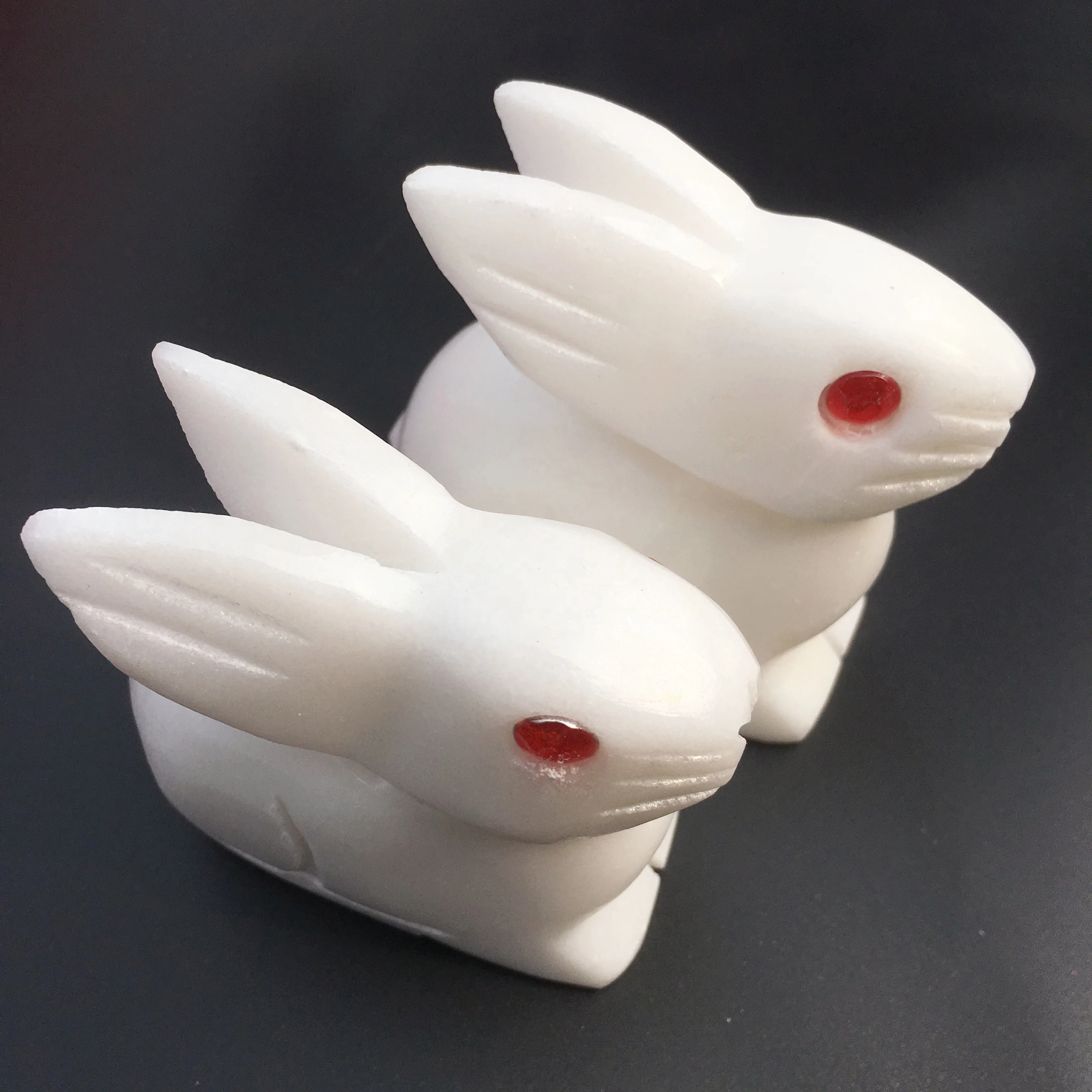 white jade rabbit crystal stone animals caving rabbit for sale