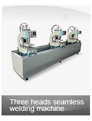 Three Head High Frequency PVC UPVC Window Welding Fabrication  Machine