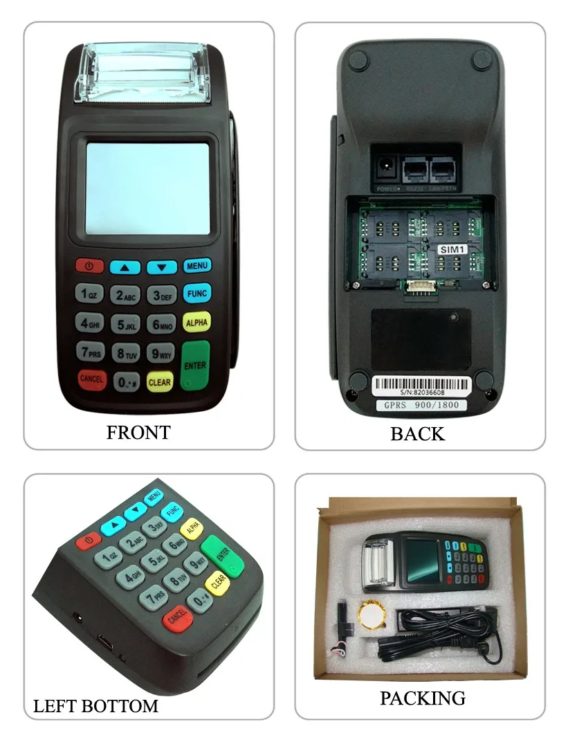 New8210 Gprs Pos Terminal With Magnetic Stripe Credit Debit Card Reader ...