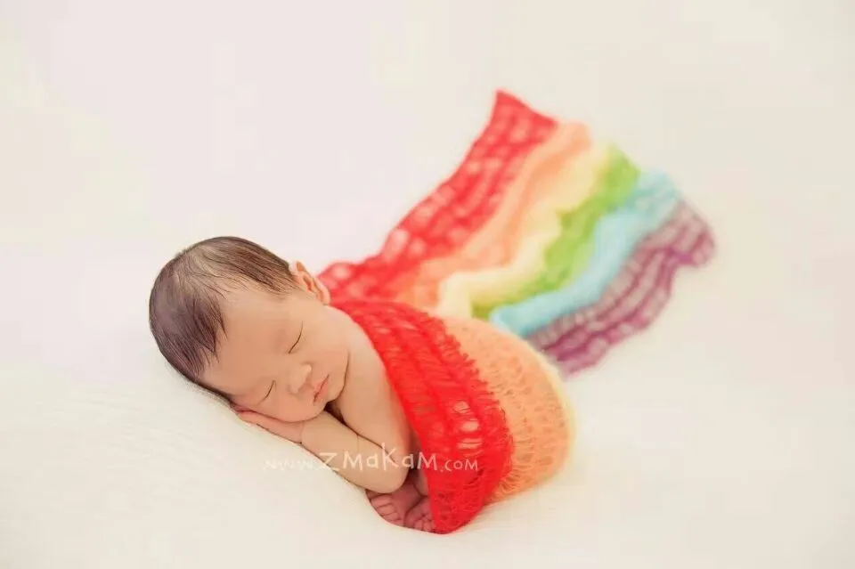 rainbow newborn wrap