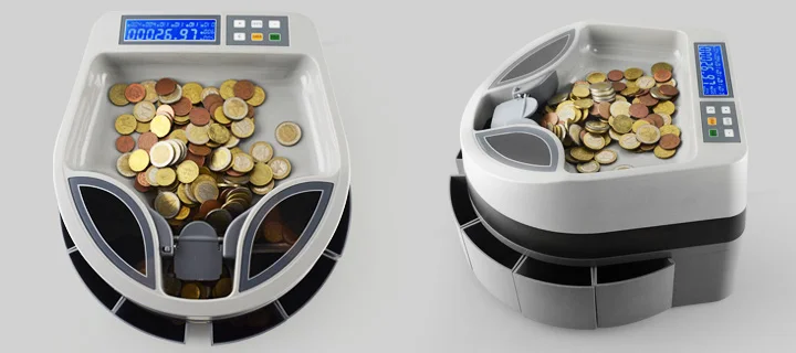 Automatic Digital Electronic Bank Coin Counting Sorter Machine Automatic Digital Electronic Bank Coin Counting Sorter Machine Commercial Euro Electric Change Sorting Counter