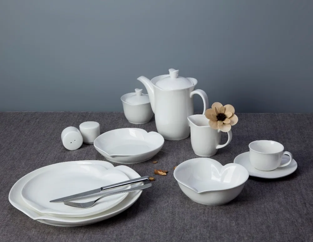 product-Two Eight-modern raised edge tableware ceramic plates dishes restaurant hotel restaurant tab-2