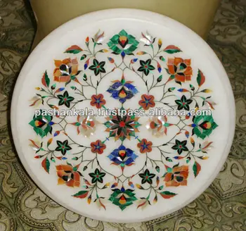 Indian Makrana Marble Inlay Coffee Table Tops Antique Indian Makrana Marble Inlay Coffee Table Tops Antique Top Tables For White Product On