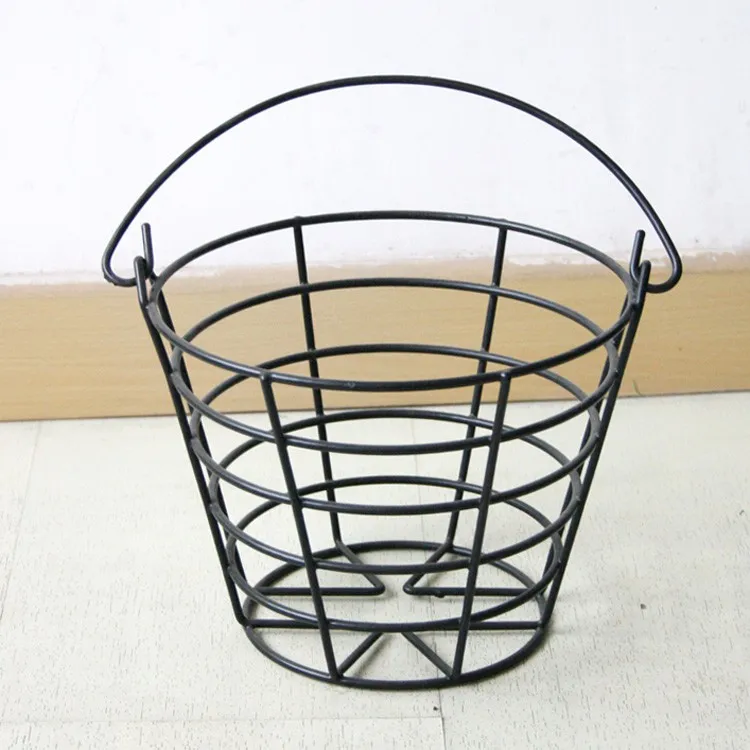 Pvc Coating Iron Wire Golf Ball Basket With Handle Buy Golf Ball