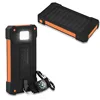 Custom printed promotional solar power bank solar charger LED charger carabiner power bank