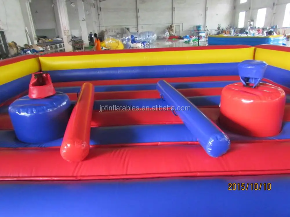 Wholesale Inflatable Gladiator Joust Game With Sticks,Wrestling Arena